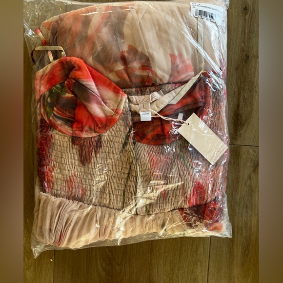 Hutch Anthropologie Brianna Bustier Pleated Tulle Romantic Maxi Dress - Picture 10 of 10